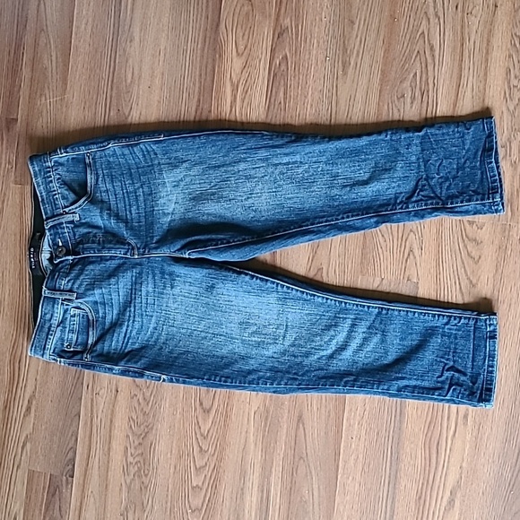 Sz 12 Torrid Premium Sky High Skinny dark blue Jeans cropped - Picture 5 of 7